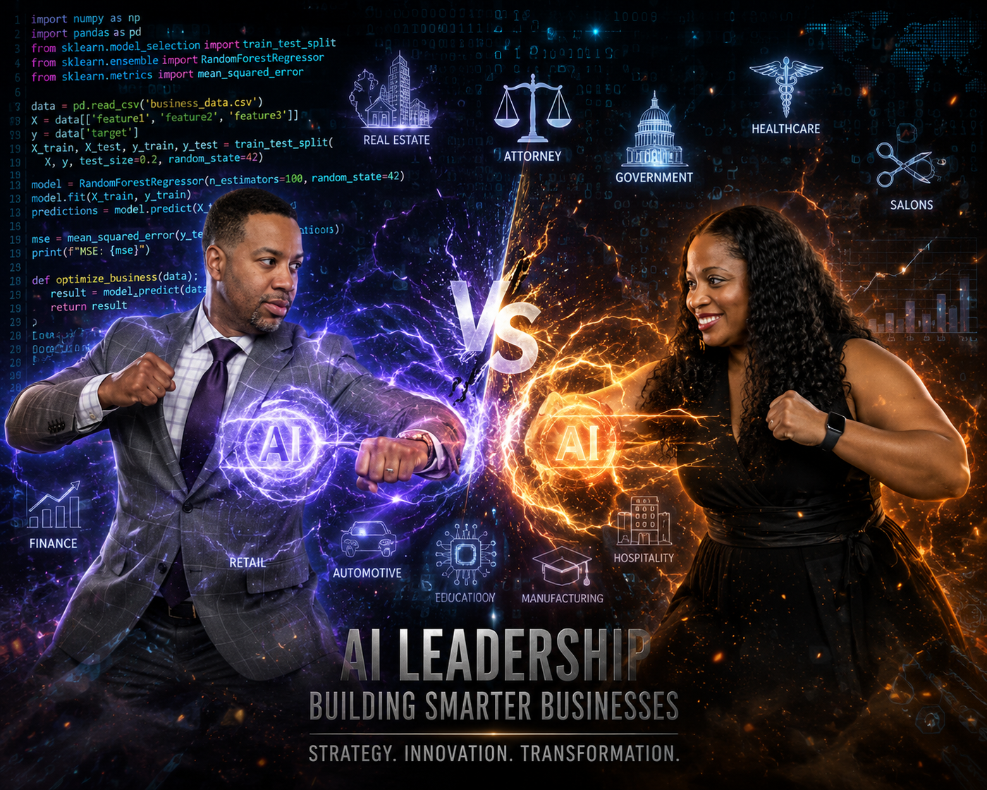 Daryl and Angelia Smith at an AD Smith Group event
